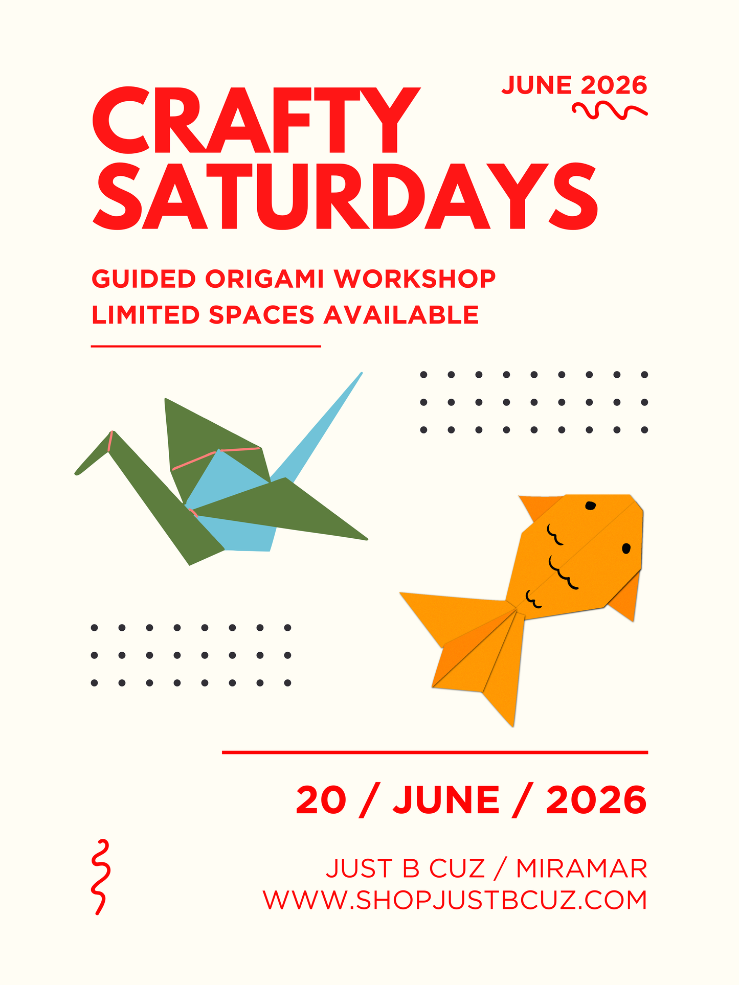 ORIGAMI WORKSHOP / JUNE 20