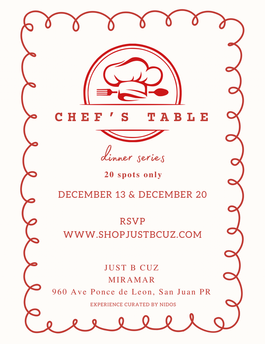 CHEF’S TABLE & JAZZ dinner series / all inclusive